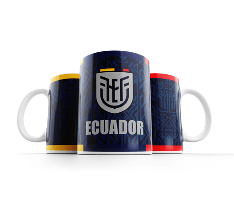 Tasse à café Equateur - Coupe du monde, tshirt extérieur