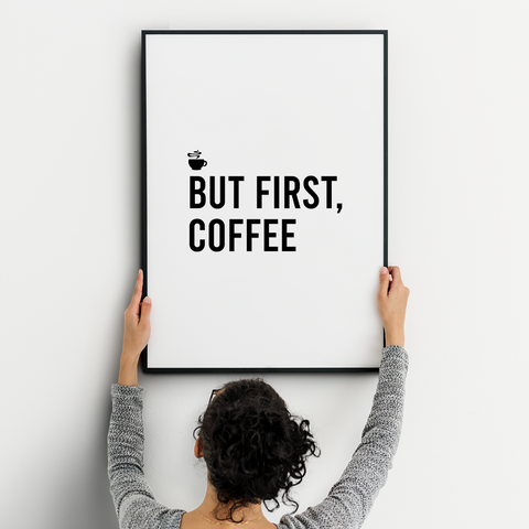 But first, Coffee wall art