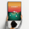 Sydney city poster sunset - Kawaink