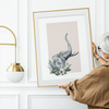 Elefant, minimalistisches Poster