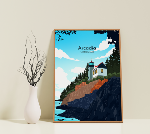 Arcadia, National Park. day poster