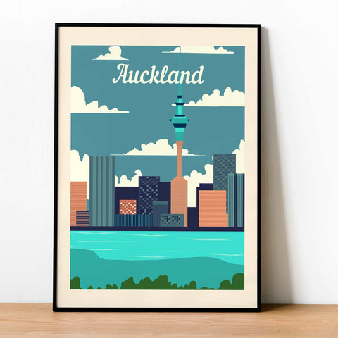 Auckland retro poster
