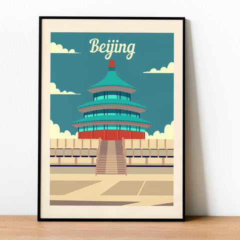 Beijing retro poster