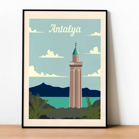 Antalya retro poster