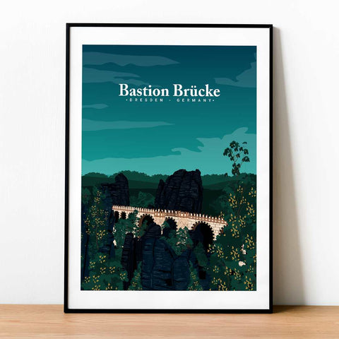 Bastion Brücke night poster