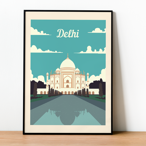 Delhi Retro-Plakat