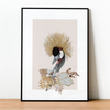 Peacock, minimalist poster