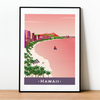 Hawaii pink city poster