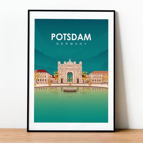 Potsdam Nachtstadt Poster