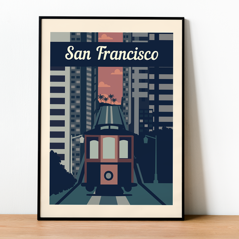 Affiche rétro de San Francisco