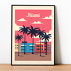 Miami retro poster