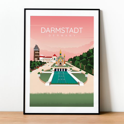 Darmstadt poster pink