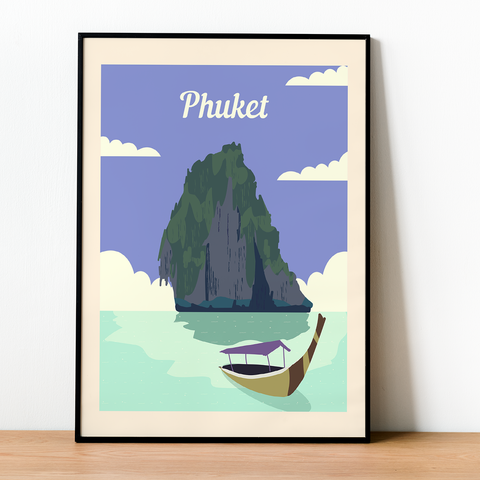 Phuket retro poster