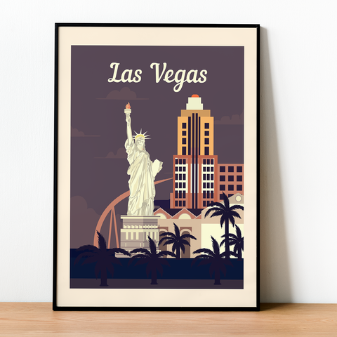Affiche rétro de Las Vegas