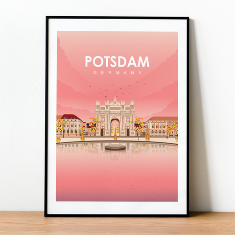 Affiche Potsdam rose