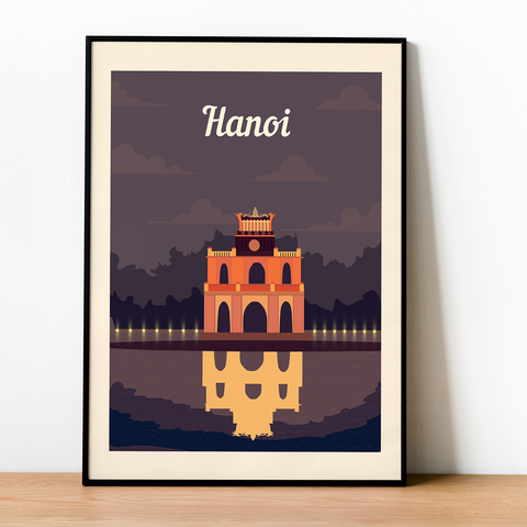 Hanoi-Retro-Plakat