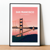 San Francisco pink poster
