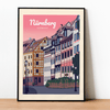 Nuremberg pink poster