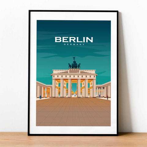 Berlin night poster - Kawaink
