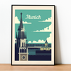 Munich retro poster