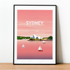 Sydney pink poster