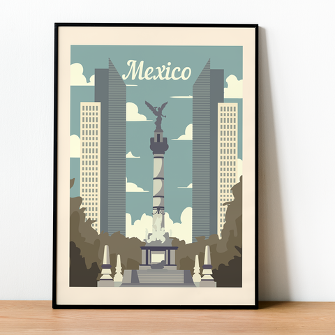 Mexiko Retro-Poster