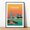 New York City wallart - Kawaink