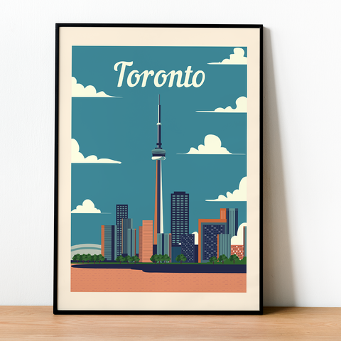 Retro-Plakat aus Toronto