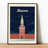 Moscow retro poster