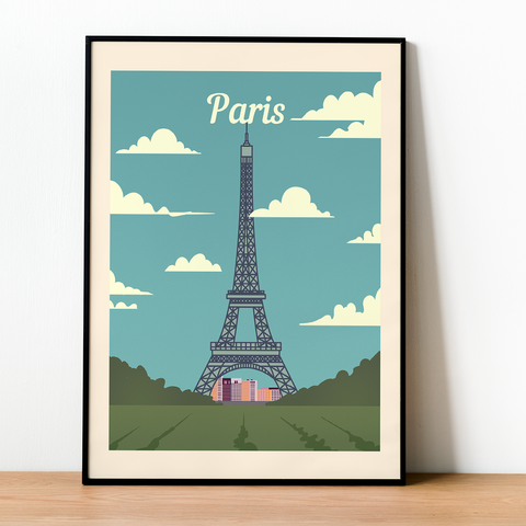 Cartel retro de París