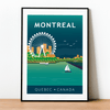 Montreal City poster night - Kawaink