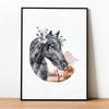 Pferd minimalistisches Poster