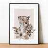 Leopard, minimalist poster
