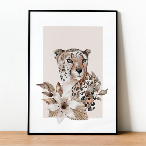 Leopardo, cartel minimalista.