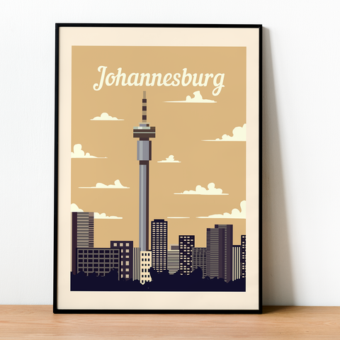 Johannesburg-Retro-Plakat