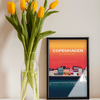 Copenhagen sunset poster - Kawaink