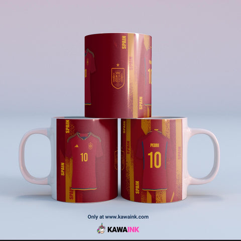 Tasse à café Espagne - Coupe du monde - Qatar 22