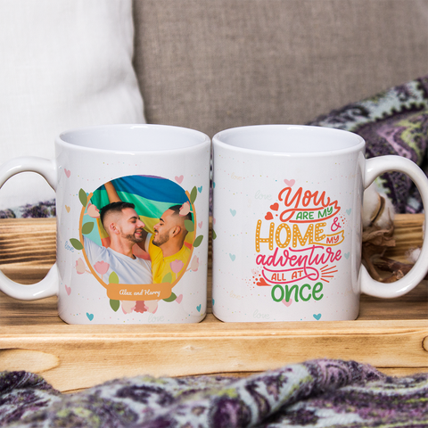Photo mug - you are my home and my adventure - Kawaink