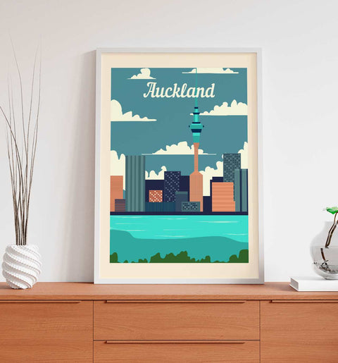 Auckland retro poster