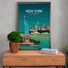 New York City poster - Kawaink