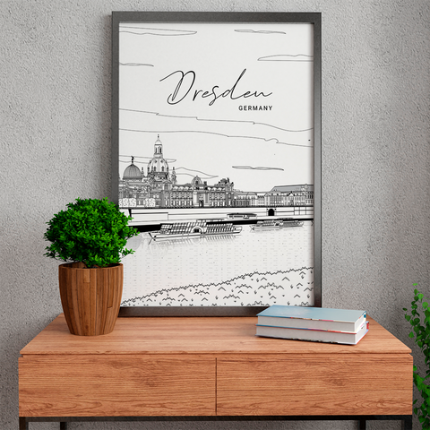 Dresden poster vertical - Kawaink