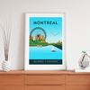Montreal day city poster