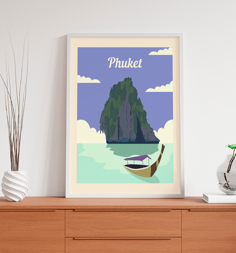 Phuket retro poster