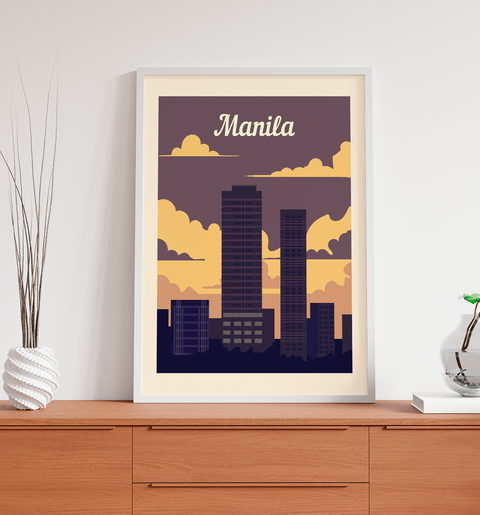 Manila retro poster