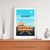Rome day city poster