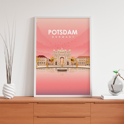Potsdam pink city poster