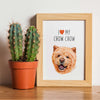I love my Chow Chow, poster for pet lovers