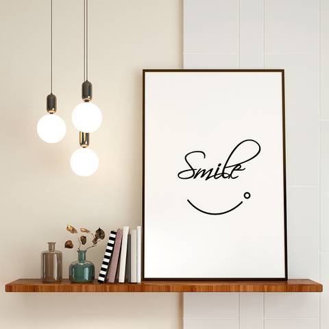 Smile wall art - Kawaink