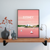 Sydney, rosa Plakat