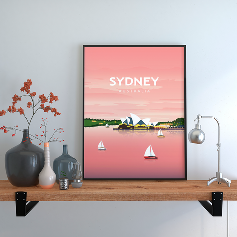 Sydney rosa Poster